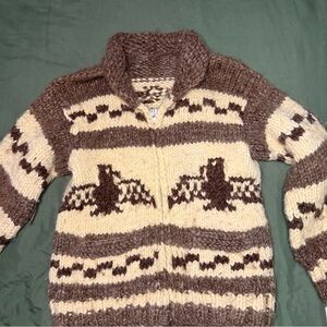 KANATA HAND KNIT Cowichan Sweater with CLASSIC EAGLE Pattern